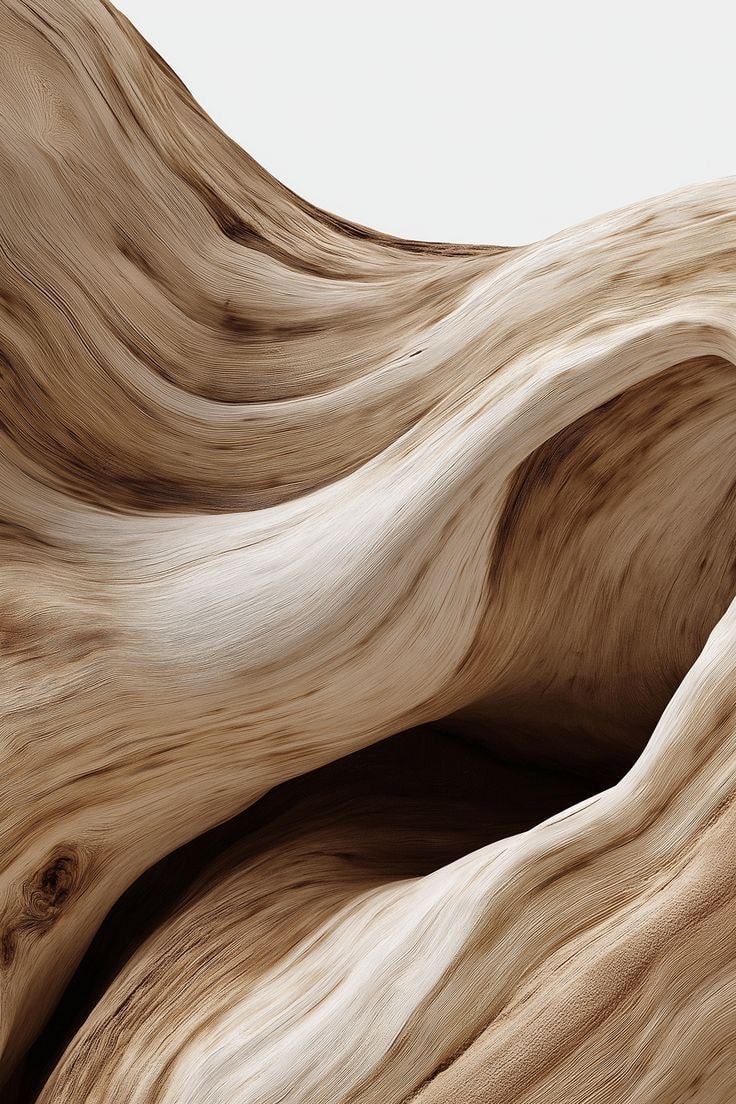 Sculptural piece of timber